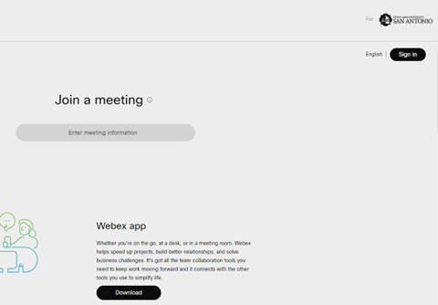 Webex Web Sign In